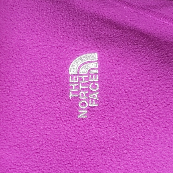 North Face EUC Hot Pink Pull-Over 3/4 Zip Fleece Jacket. Size M - Picture 3 of 10